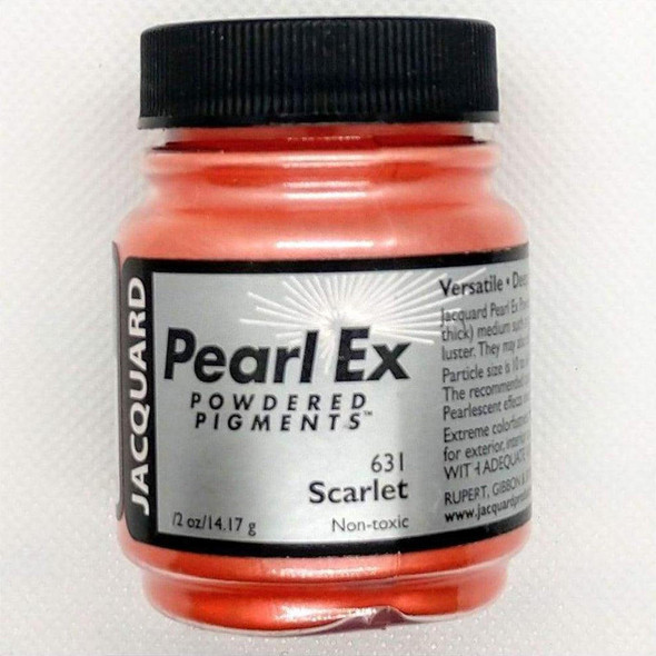  Jacquard - Pearl Ex Mica Pigments - 3/4 oz. Jar - Scarlet 