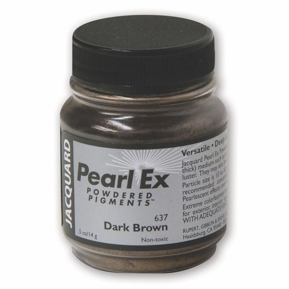  Jacquard - Pearl Ex Mica Pigments - 3/4 oz. Jar - Dark Brown 