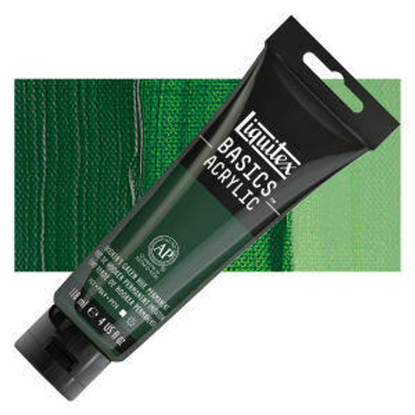 Liquitex - BASICS Acrylic Color - 4 oz Tube - Hookers Green Hue Permanent