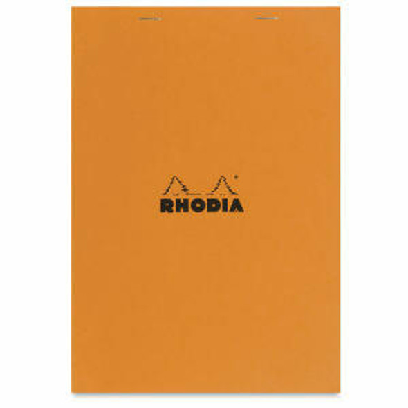 Exaclair, Inc Rhodia Pad, Staple Bound, Graph, Orange, 8.25 x 11.75