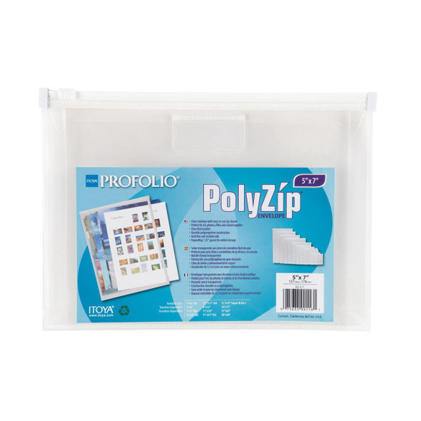 Itoya of America Inc Itoya ProFolio PolyZip Envelope - 5" x 7" 