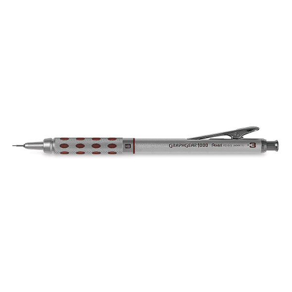  Pentel - GraphGear Drafting Pencil - GraphGear 1000 - .3mm - Brown, Carded 