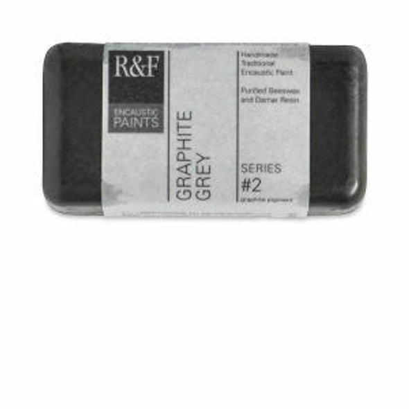 RandF HANDMADE PAINT RandF Handmade Paints - Encaustic Paint - 40ml Cakes - Graphite Gray