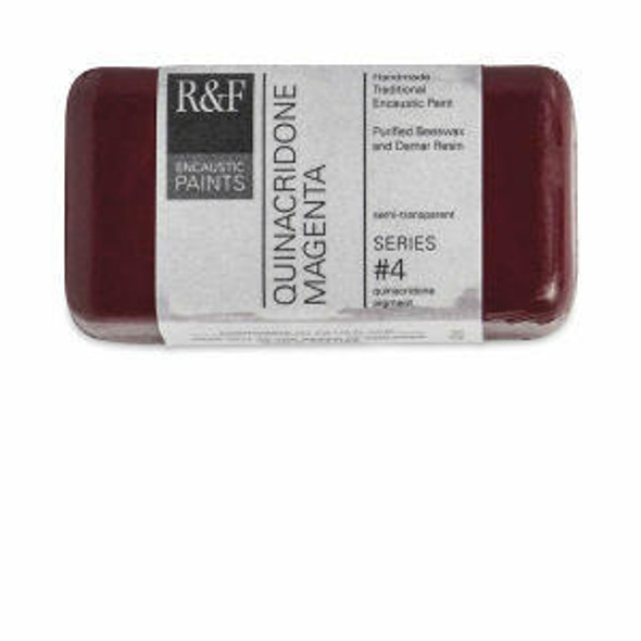 RandF HANDMADE PAINT RandF Handmade Paints - Encaustic Paint - 40ml Cakes - Quinacridone Magenta