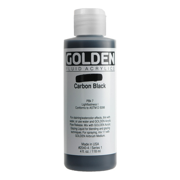 Golden Artist Colors Fluid Carbon Black 4oz