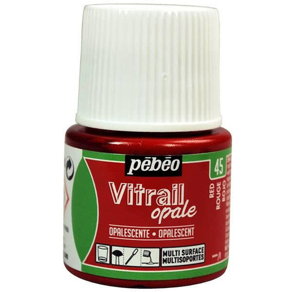  Pebeo - Vitrail Paint - Opaque Red 