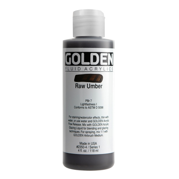 Golden Artist Colors Fluid Raw Umber 4oz