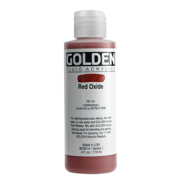Golden Artist Colors Fluid Red Oxide 4oz