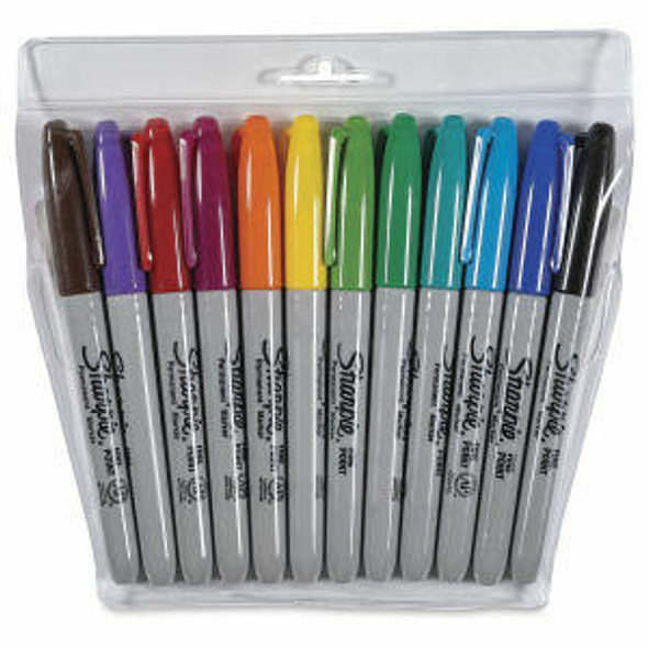 sharpie Sharpie Marker - Set - 12-Color Assorted Fine Set