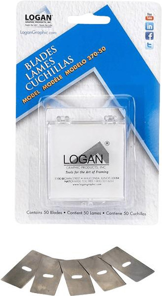 Logan Graphic Products, Inc. Logan - #270 Mat Cutter Blades - 100-Blade Pack 