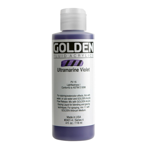 Golden Artist Colors Fluid Ultramarine Violet 4oz