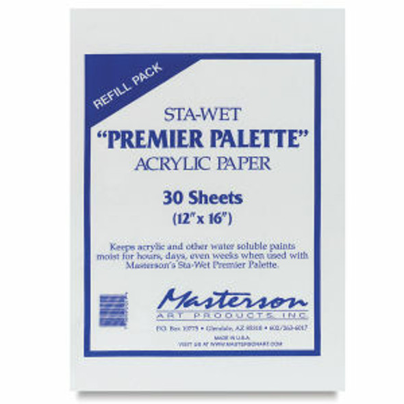 Masterson - Sta-Wet Premier Palette - Refill Sheet