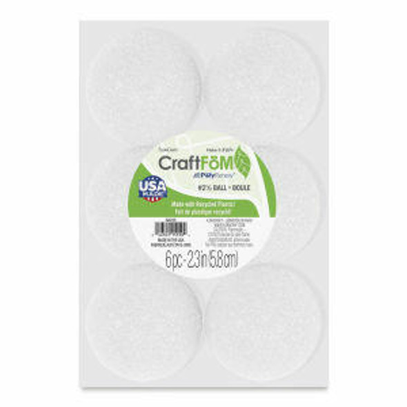 FLORACRAFT CORP FloraCraft - Styrofoam Balls - 2-1/2, 6/Pkg