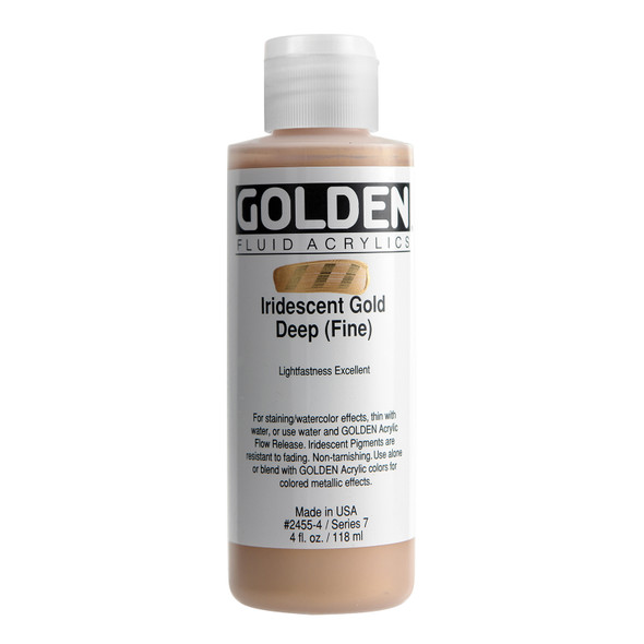 Golden Artist Colors Fluid Iridescent Deep Gold 4oz