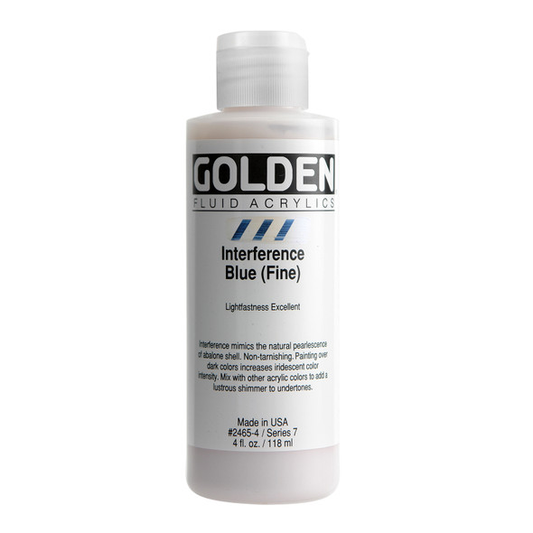 Golden Artist Colors Fluid Interference Blue Fine 4oz