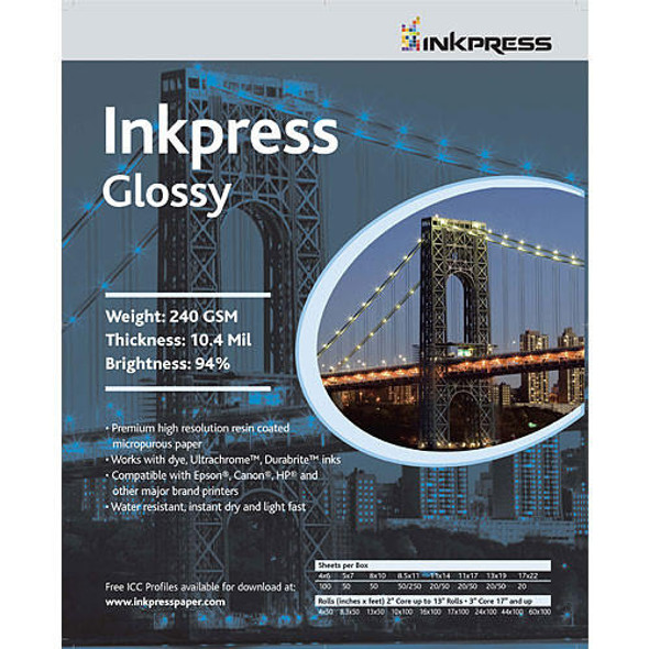  Inkpress Media, Glossy, 5"x7", 50/pk 