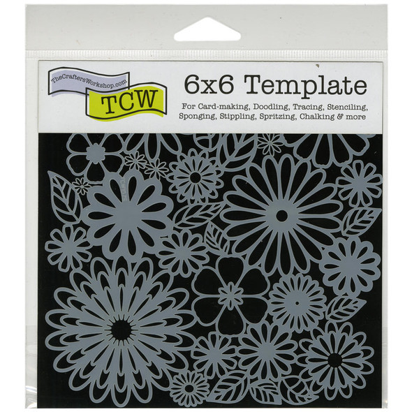 The Crafters Workshop Stencils - 6 x 6 - Flower Frenzy