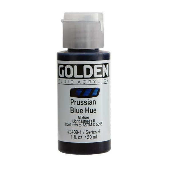 Golden Artist Colors Golden Fluid Acrylic, 1 oz., Prussian Blue