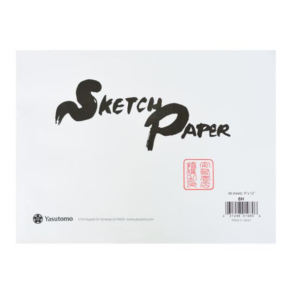  Yasutomo - Sumi-E Painting & Sketch Pad - Hosho - 9" x 12", 48 Shts./Pad 