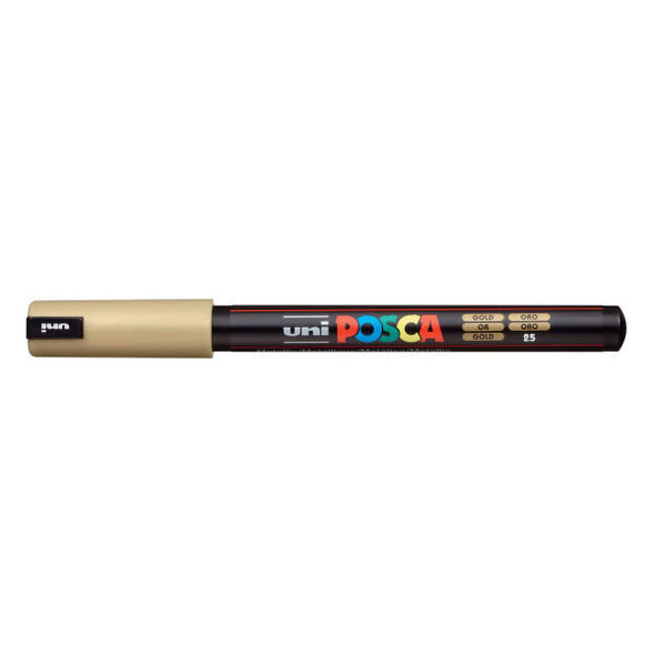 posca POSCA Paint Pen, PC-1MR Ultra-Fine Tip, Gold posca POSCA Paint Pen, PC-1MR Ultra-Fine Tip, Gold