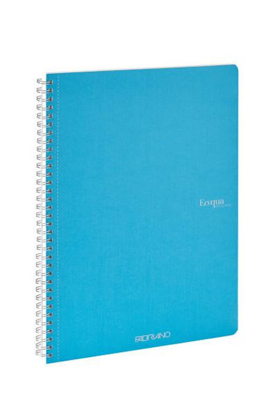 Fabriano EcoQua Spiral-Bound Notebook, 8.27" x 11.69", A4, Blank, 70 Sheets, Tur
