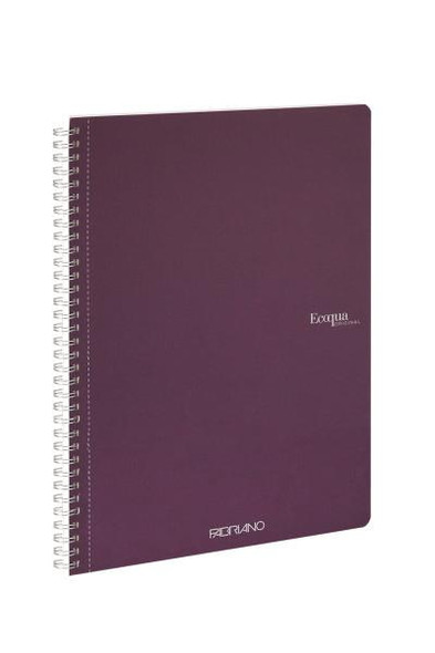 Fabriano EcoQua Spiral-Bound Notebook, 8.27" x 11.69", A4, Blank, 70 Sheets, Win