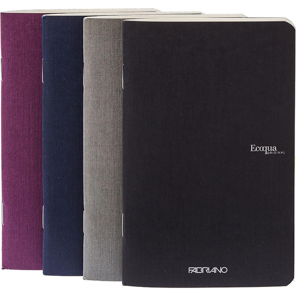  Fabriano EcoQua Pocket-Sized Notebooks, 4-Pack, Dot, Cool Color Covers 