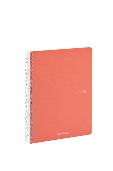 Fabriano EcoQua Spiral-Bound Notebook, 5.83" x 8.27", A5, Blank, 70 Sheets, Flam