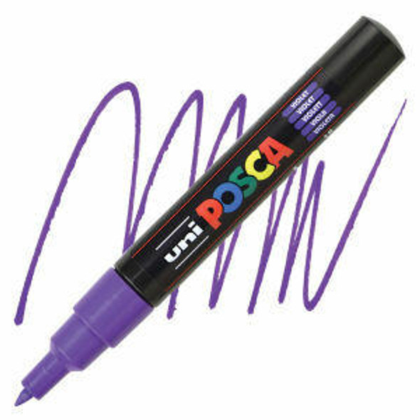 posca POSCA Paint Marker, PC-1M Extra Fine, Violet