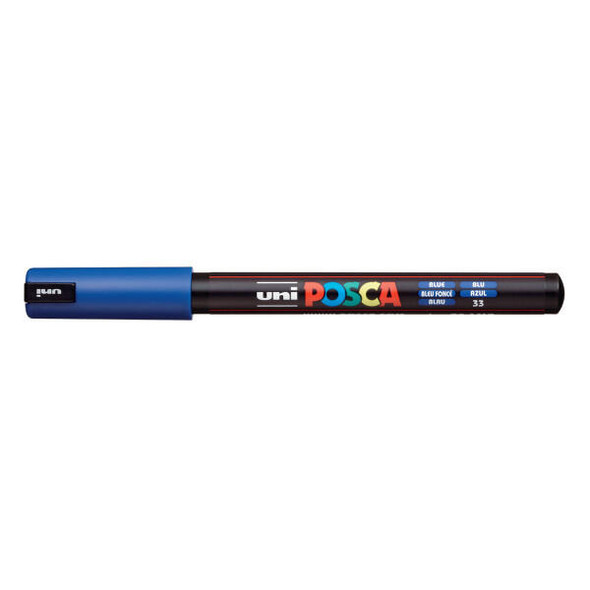 posca POSCA Paint Pen, PC-1MR Ultra-Fine Tip, Blue posca POSCA Paint Pen, PC-1MR Ultra-Fine Tip, Blue