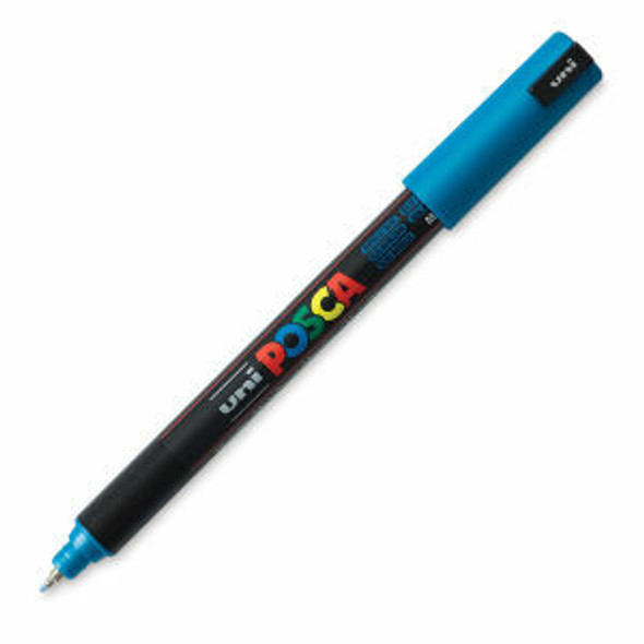 posca POSCA Paint Pen, PC-1MR Ultra-Fine Tip, Metallic Blue