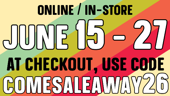 It's Our 5th Annual Pre-Inventory Sale! The entire store is 20% off. Use code COMESALEAWAY26 at checkout to save big! Sale dates are June 15-June 27 It's Our 5th Annual Pre-Inventory Sale! The entire store is 20% off. Use code COMESALEAWAY26 at checkout to save big! Sale dates are June 15-June 27