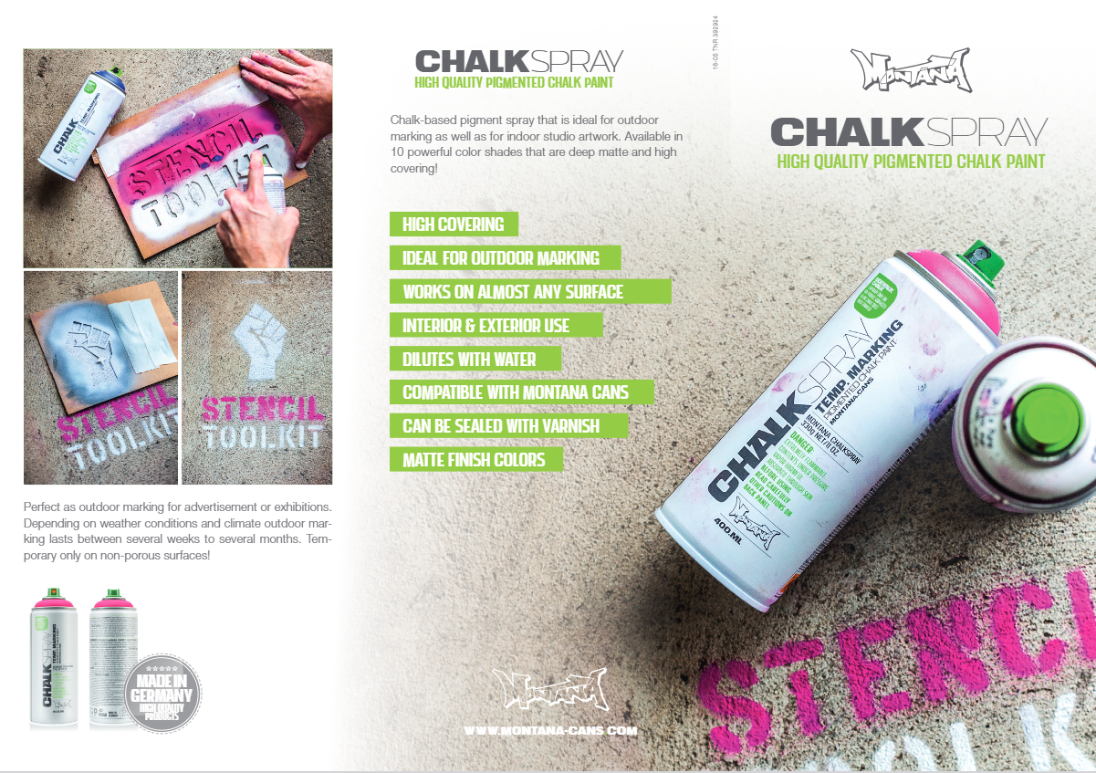 MARKING CHALK SPRAY GREEN