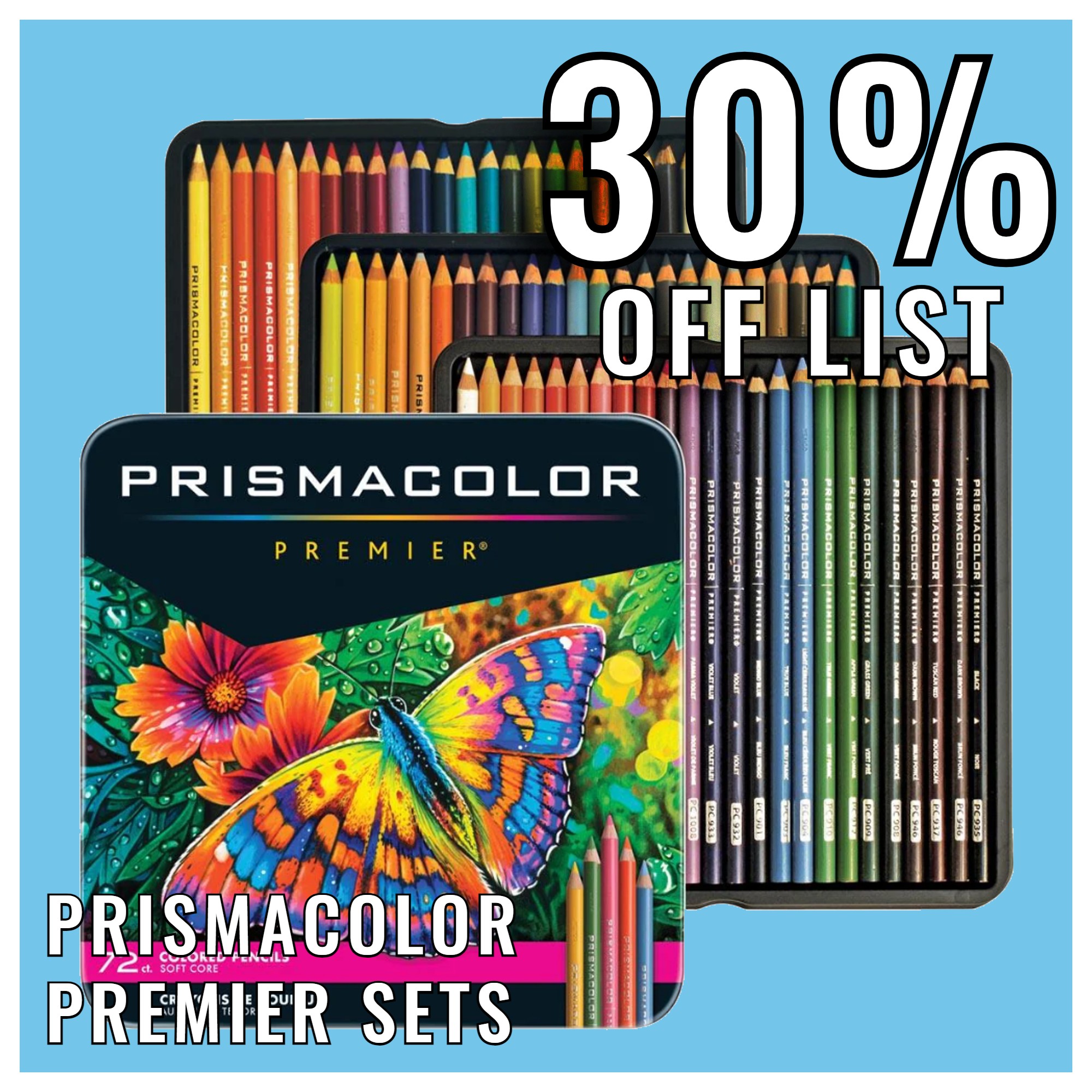 Prismacolor Premier Thick Core Colored Pencil 72 Set - Sam Flax Atlanta