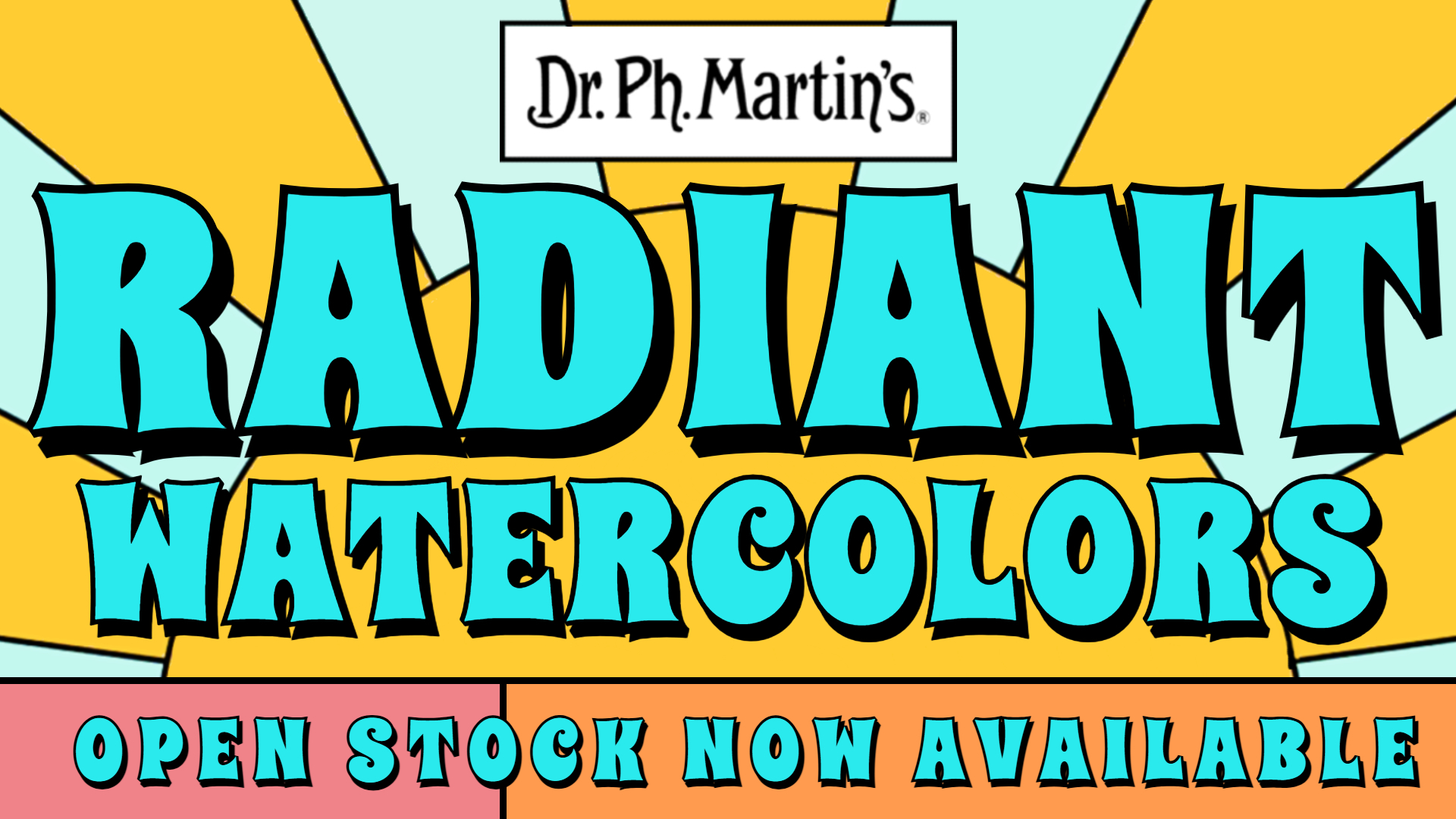 Dr. Ph. Martin's Radiant Watercolors are now available in open stock at Sam Flax!