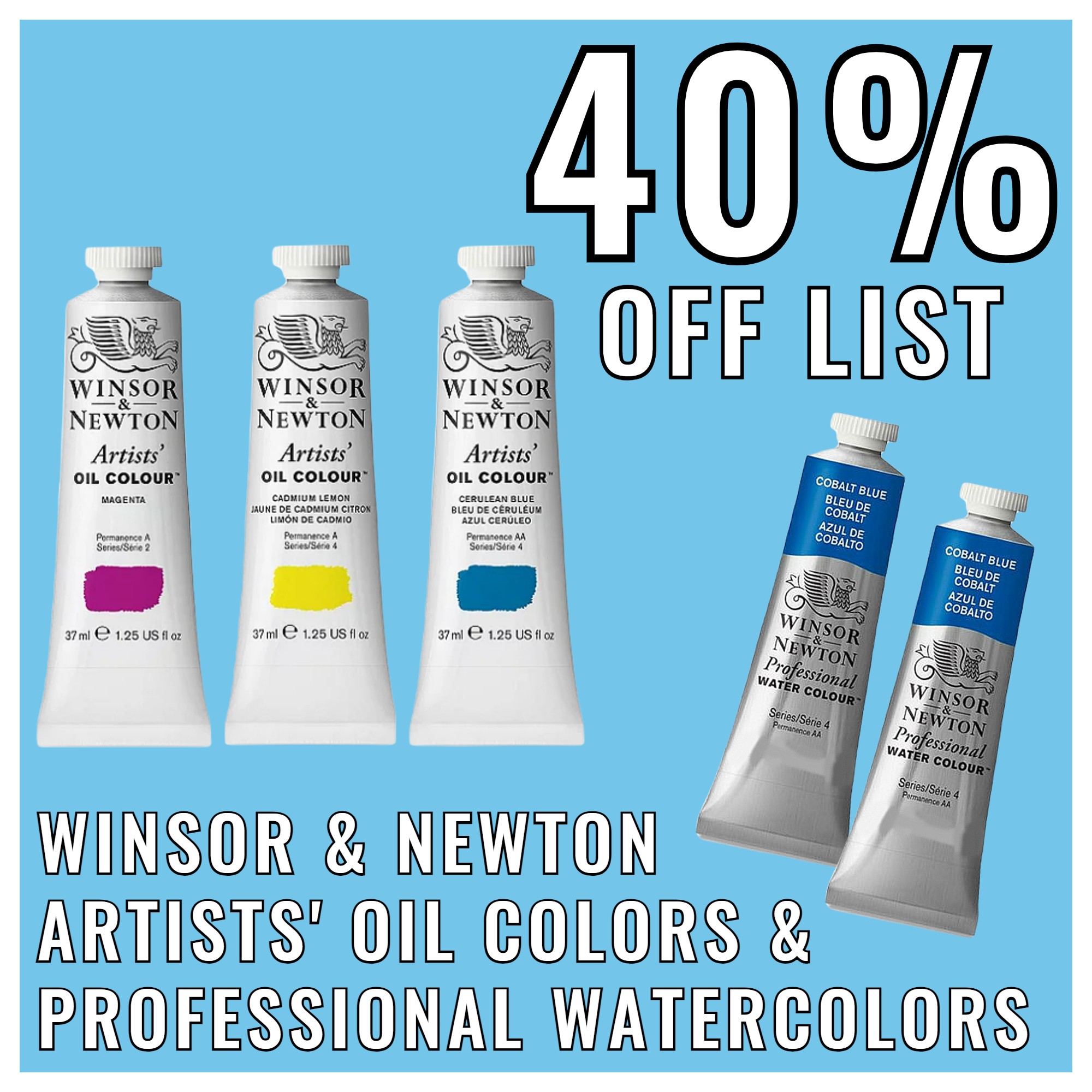 W&N GAC Powder Blue 60 ML