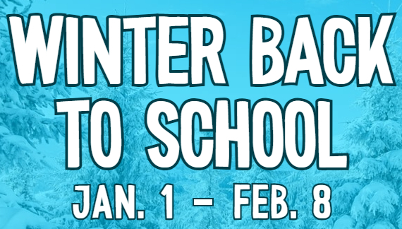 Shop and save during our Winter Back to School Sale, from January 1 - February 8, 2026 Shop and save during our Winter Back to School Sale, from January 1 - February 8, 2026