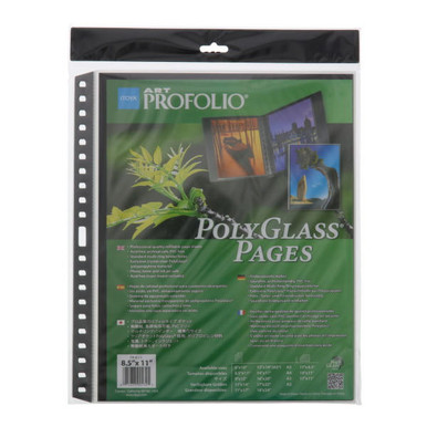 Itoya Art Profolio Polyglass Refill Pages 8.5 x 11