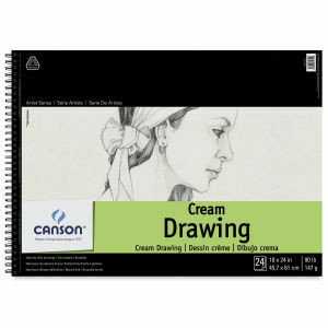 Canson Artist Series Classic Cream Drawing Pad, 18 x 24, 24