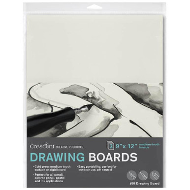 Crescent Art Board, Watercolor Board, 15 x 20, Hot press, Extra-heavy  weight