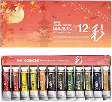 Holbein Irodori Gouache 15 ml Set of 12 Autumn Colors