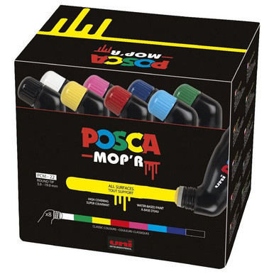 ポスカ POSCA MOP'R モッパー　極太 8色セット　日本未発売品 POSCA MOP'R - Set of 8