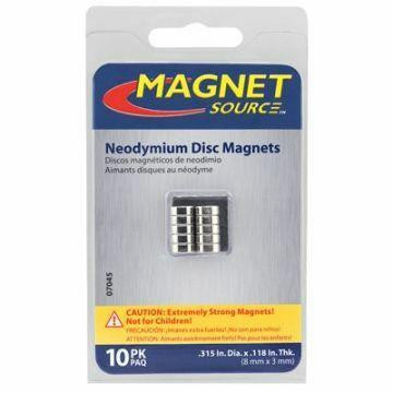 Super Neodymium Magnet Discs .709 in. Dia. x .118 in. 3 pair