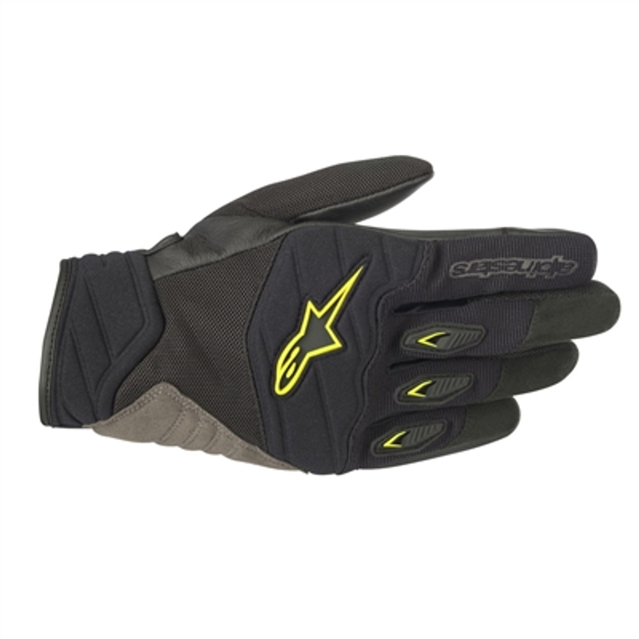 Gants Alpinestars ENGINE GLOVES - Black/Yellow Fluorescent