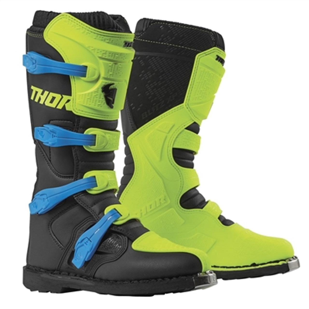 Thor 2023 Blitz XP Boots - Flo Acid/Black