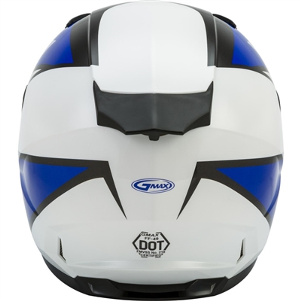 GMAX FF-49 Deflect Full Face Helmet White/Blue available at