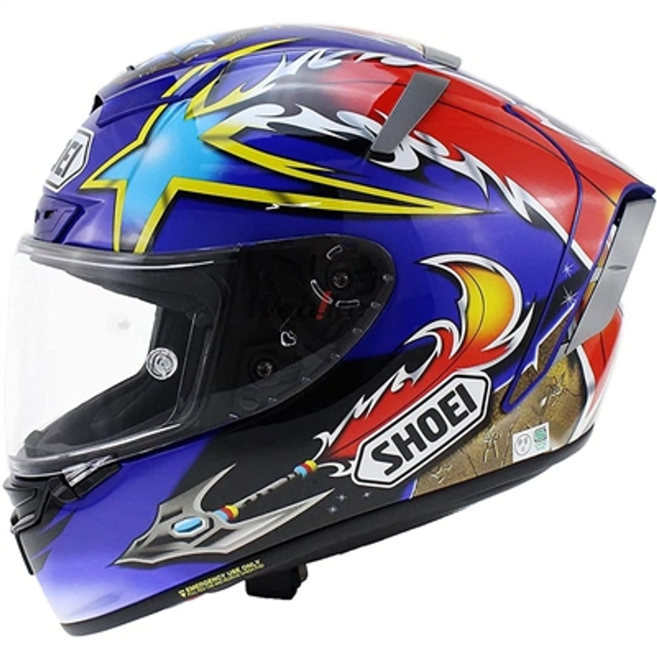 Shoei Limited Edition X-14 Norick '04 TC-2 Full Face Helmet Blue/Red