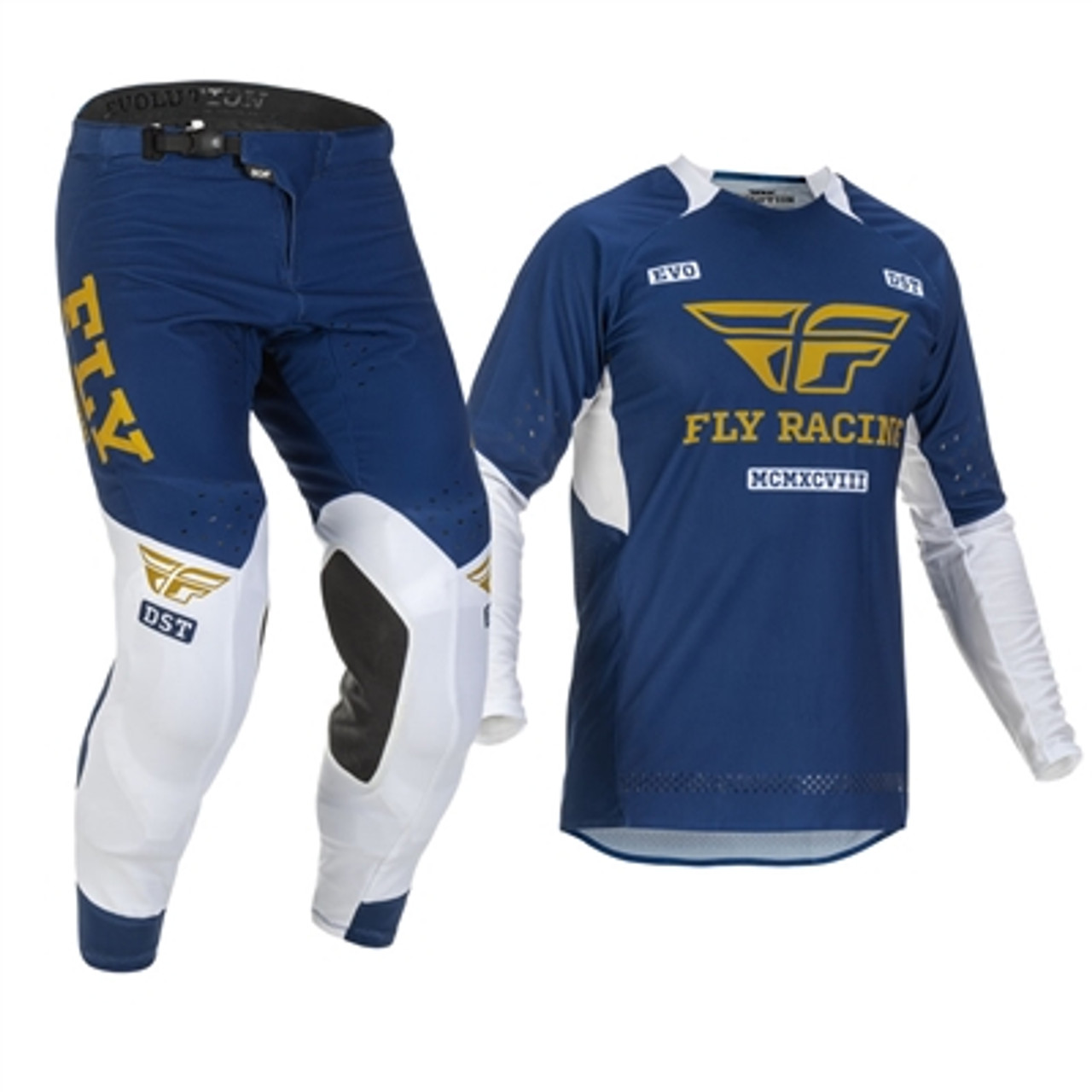 Fly Racing Women´s Lite Navy/Ivory Moto Gear Set - Pant and Jersey  Combo並行輸入