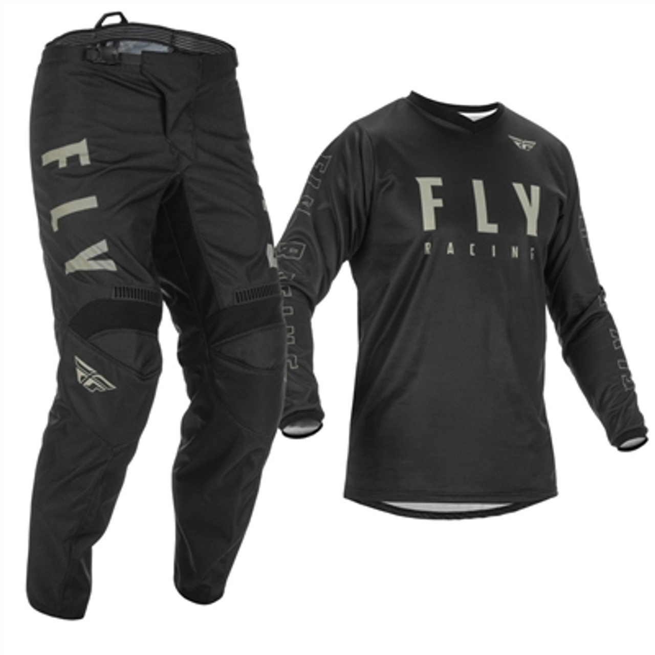 FLY Racing Kinetic Mesh Jersey and Pant Combo - Black/White