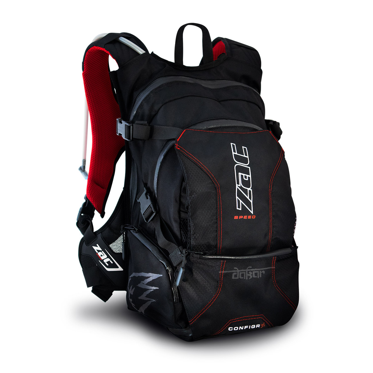 Zacspeed Dakar 3L Hydration Backpack - Black/Red